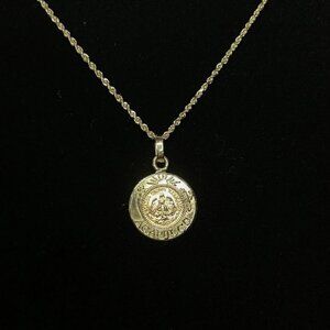 14K Gold Acapulco, 1945 Dos Pesos Coin Double Sided Pendant! VINTAGE